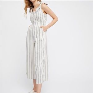 Free people stripy tie one piece